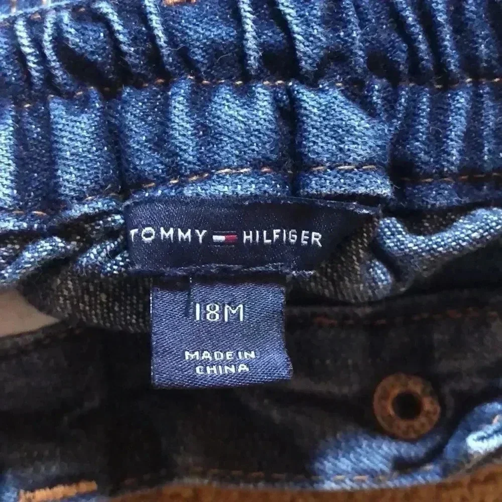 Tommy Hilfiger kids jeans 18M Elastic waist with zipper in one snap - Picture 5 of 6